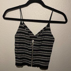 PacSun Kendall&Kylie Cropped Striped Tank Top